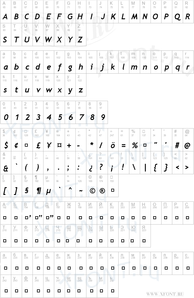 Trebuchet MS Bold Italic