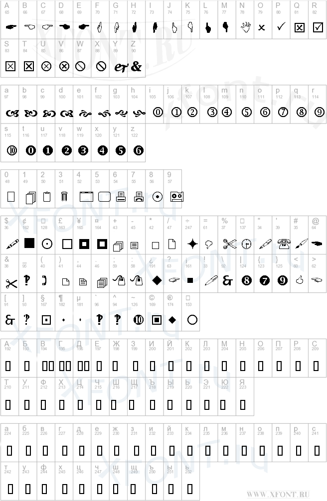 Wingdings переводчик по фото