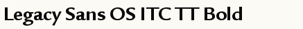 font шрифт Legacy Sans OS ITC TT Bold