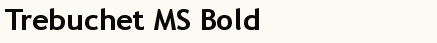 font шрифт Trebuchet MS Bold