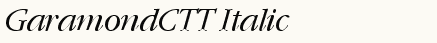 font шрифт GaramondCTT Italic