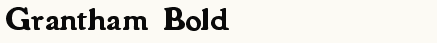 font шрифт Grantham Bold