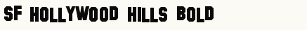 font шрифт SF Hollywood Hills Bold