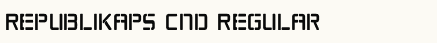 font шрифт Republikaps Cnd