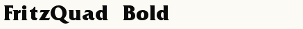 font шрифт FritzQuad  Bold