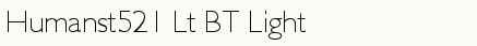 font шрифт Humanst521 Lt BT Light