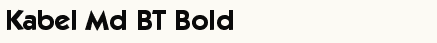 font шрифт Kabel Bold BT