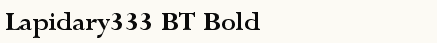 font шрифт Lapidary333 BT Bold