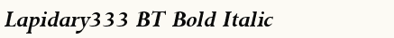 font шрифт Lapidary333 BT Bold Italic