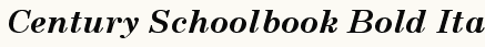 font шрифт Century Schoolbook Bold Italic